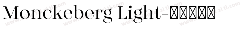Monckeberg Light字体转换